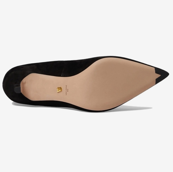 VERONICA BEARD LISA PUMP 70 BLACK SUEDE. - Picture 2 of 10